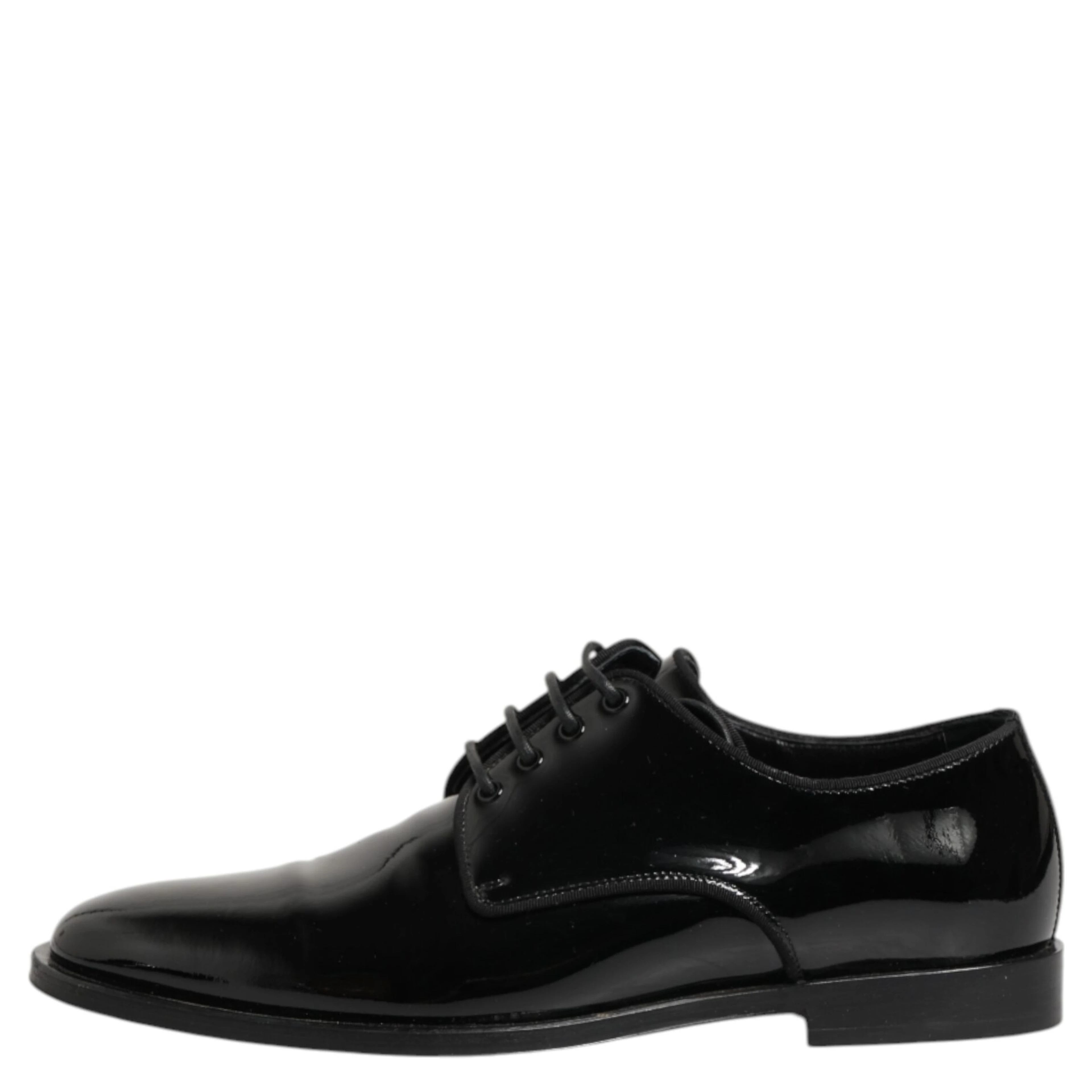 Black Leather Lace Up Derby Formal Dress Shoes