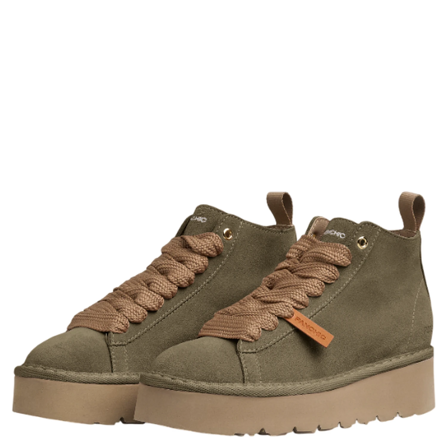 PANCHIC lace-up platform boots
