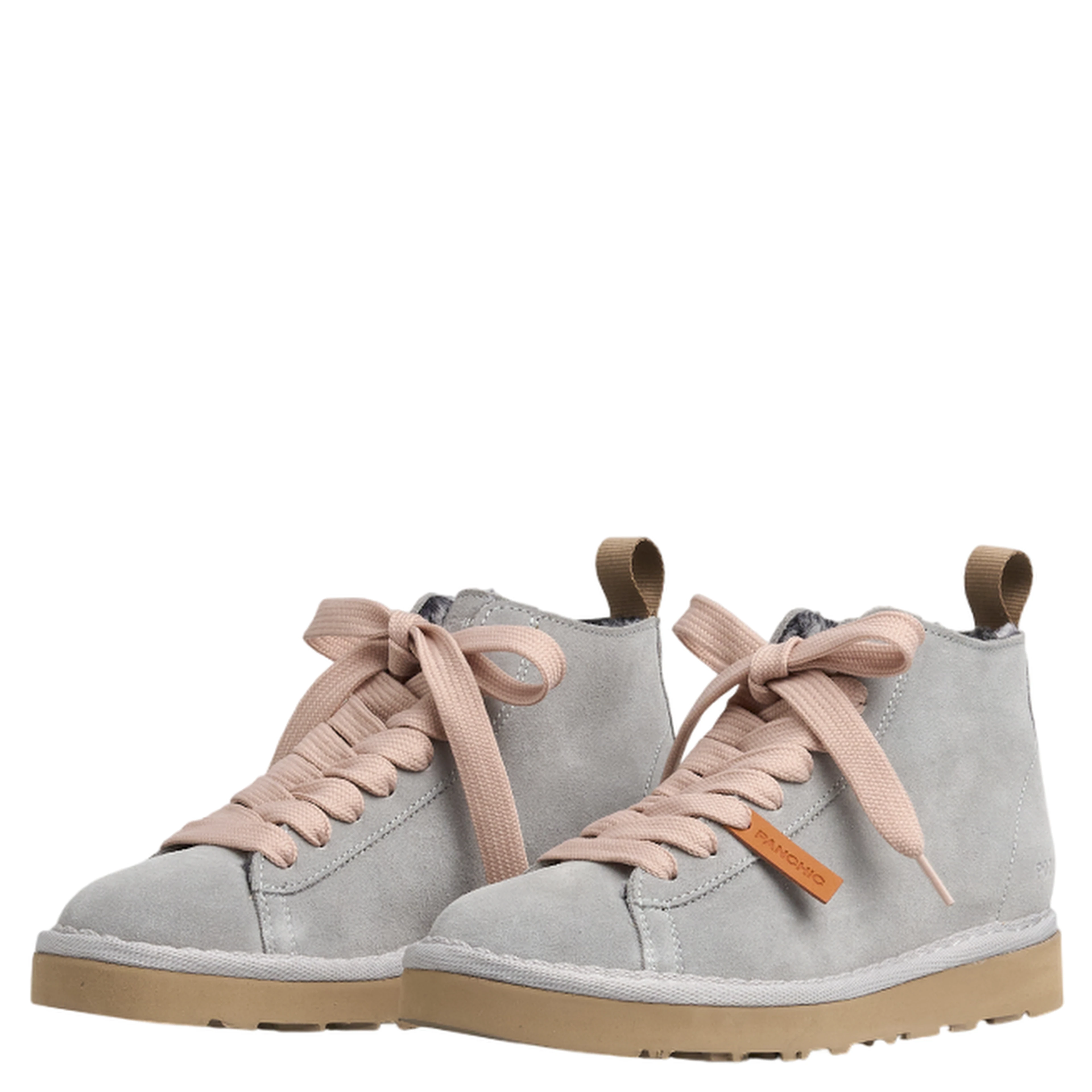 lace-up suede boots
