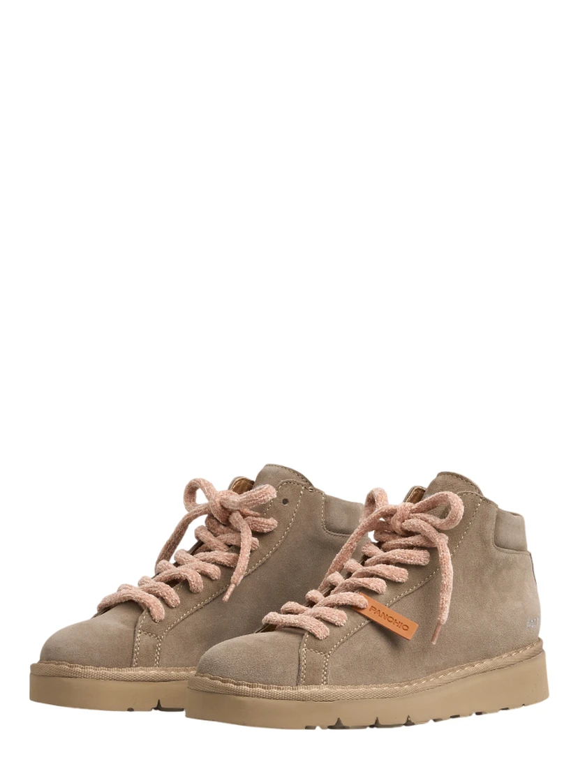 lace-up suede boots