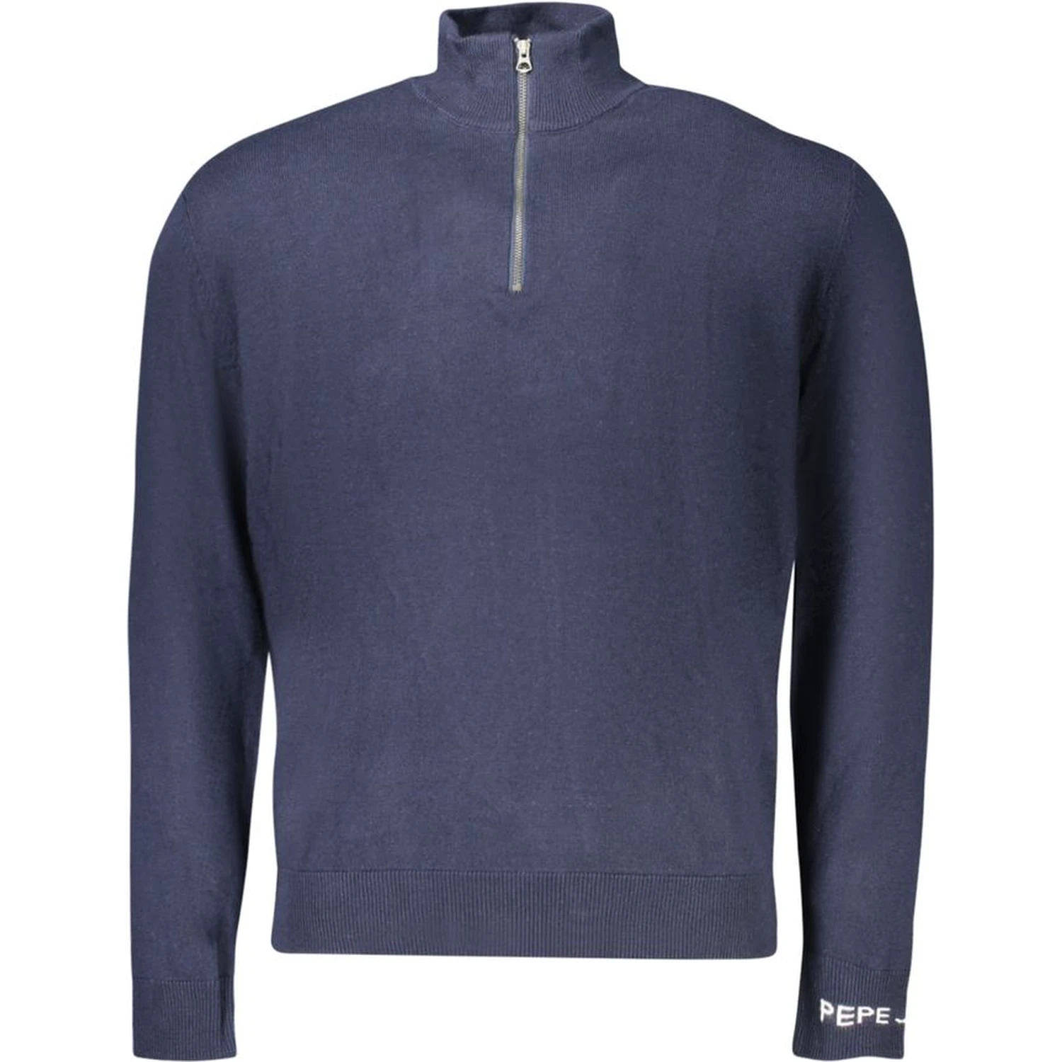 Blue Cotton Men Sweater