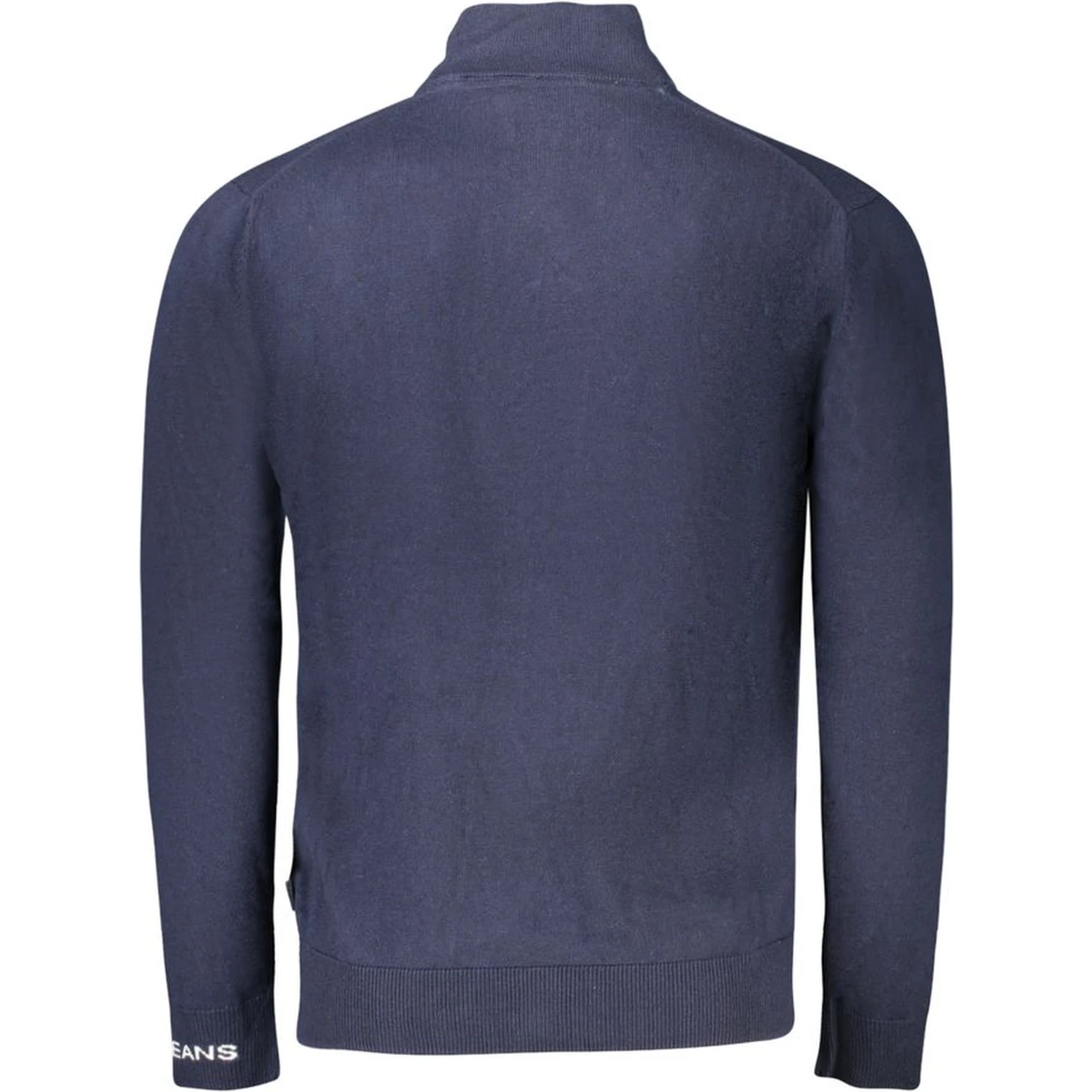 Blue Cotton Men Sweater