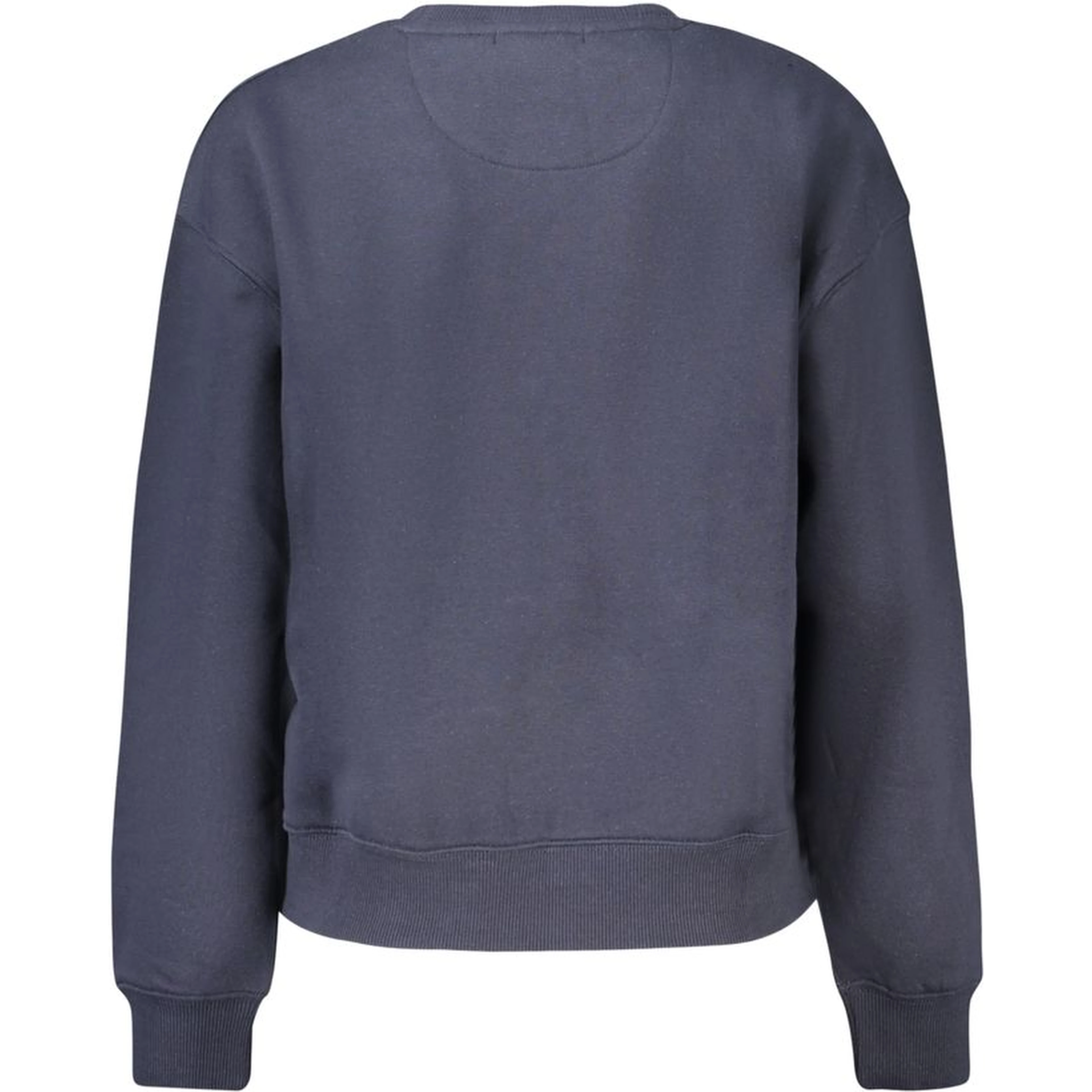Blue Cotton Women Sweatshirt