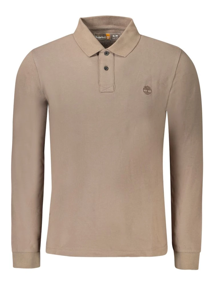 Marrone Cotton Men Polo Shirt