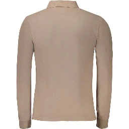 Marrone Cotton Men Polo Shirt