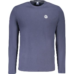 Blu Cotton Men T-Shirt