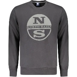 Black Cotton Men's Sweatshirt