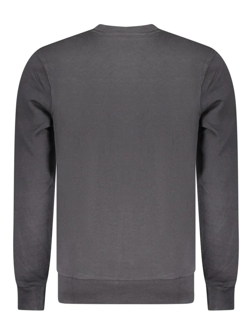 Black Cotton Men's Sweatshirt