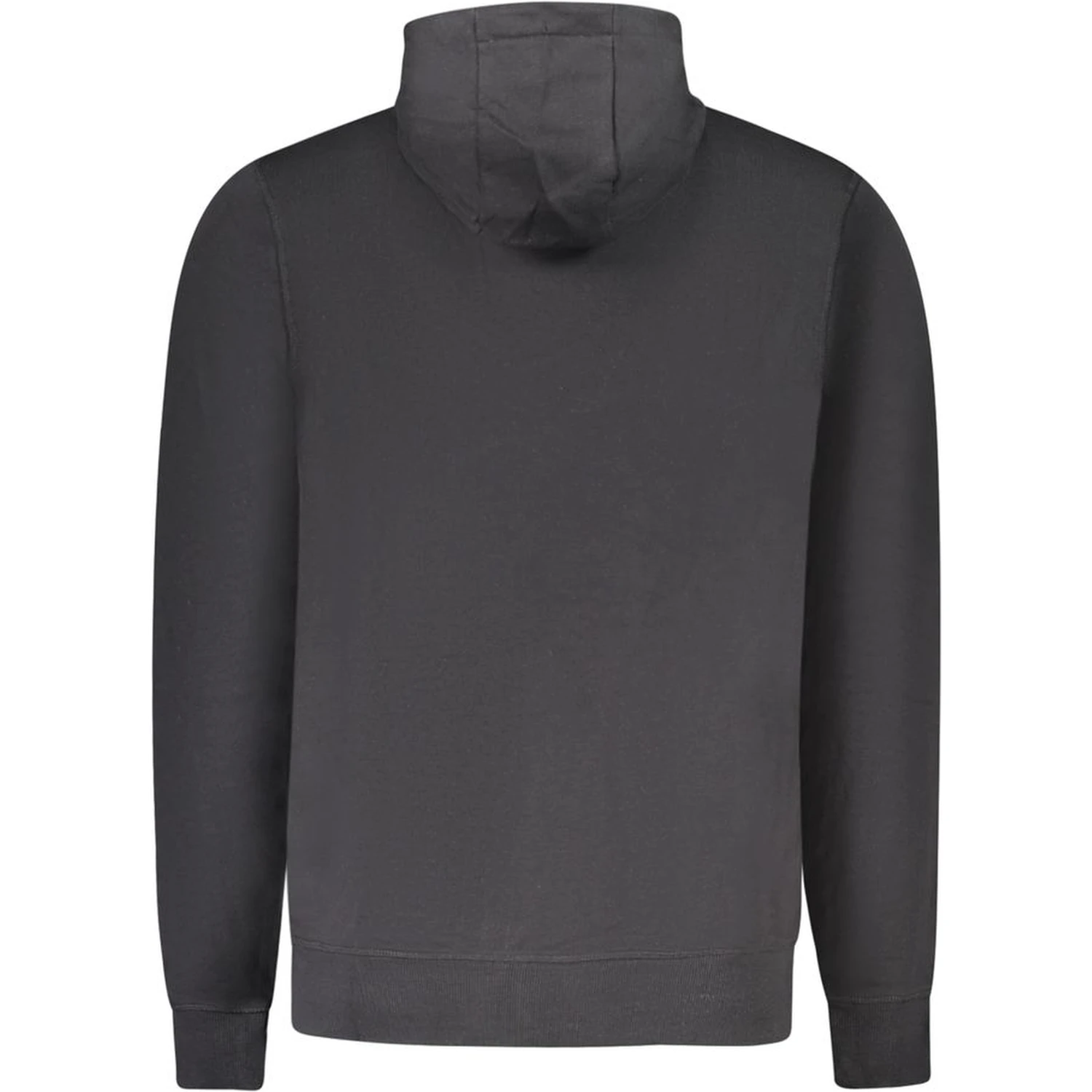 Black Cotton Men Sweatshirt