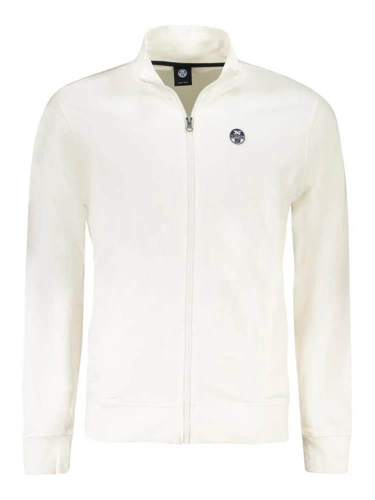 White Cotton Men's Sweatshirt