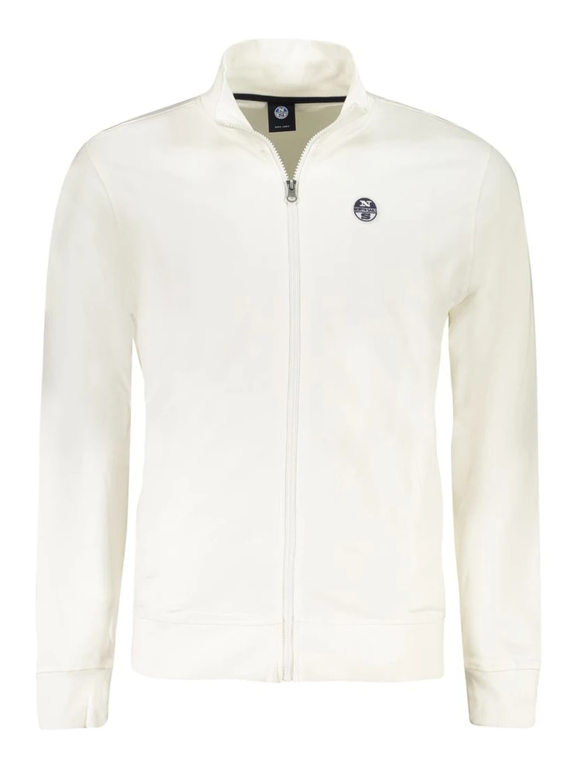 White Cotton Men's Sweatshirt