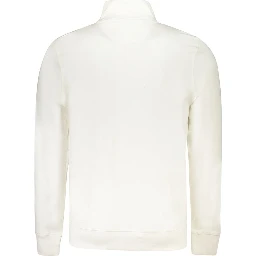 White Cotton Men's Sweatshirt