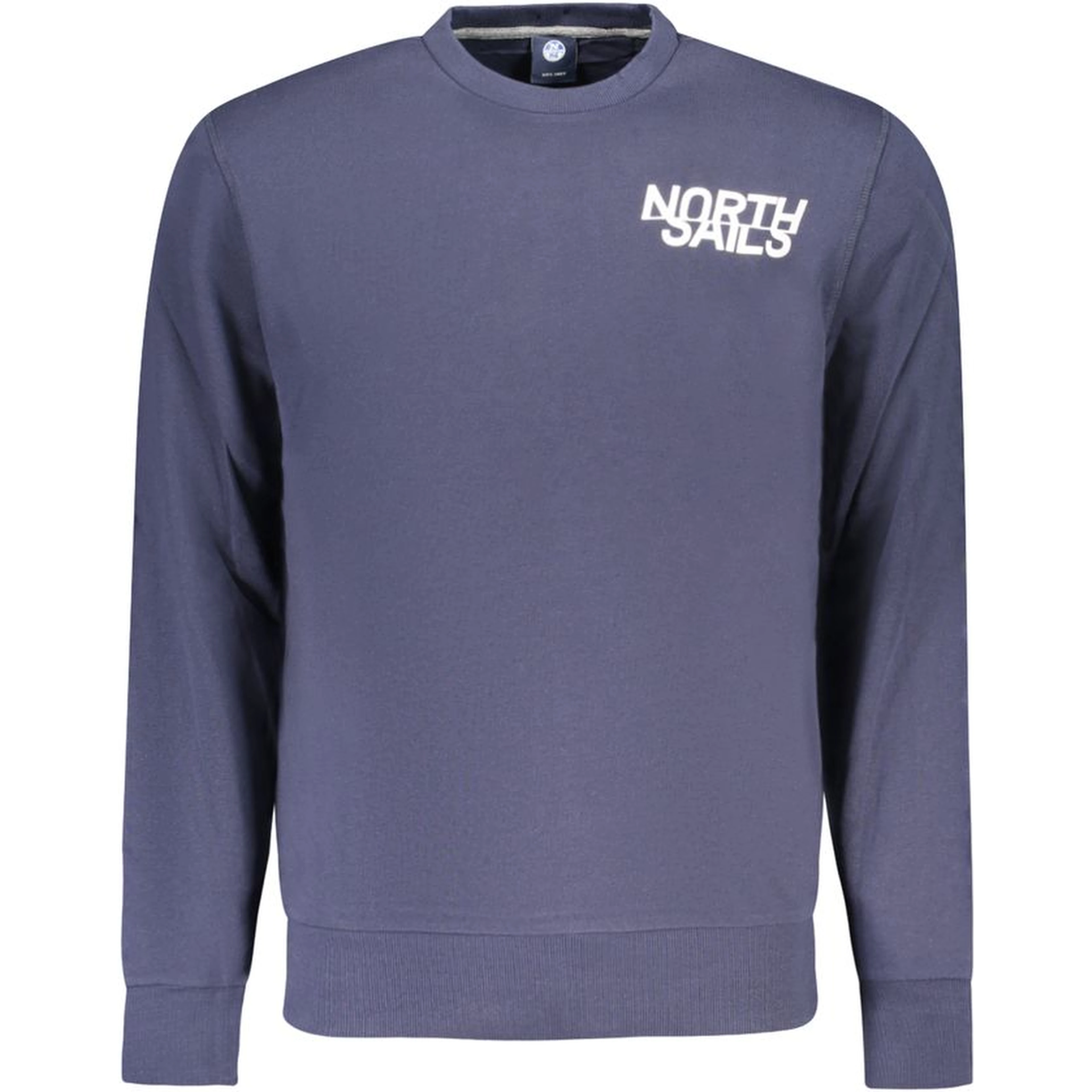 Blue Cotton Men Sweatshirt