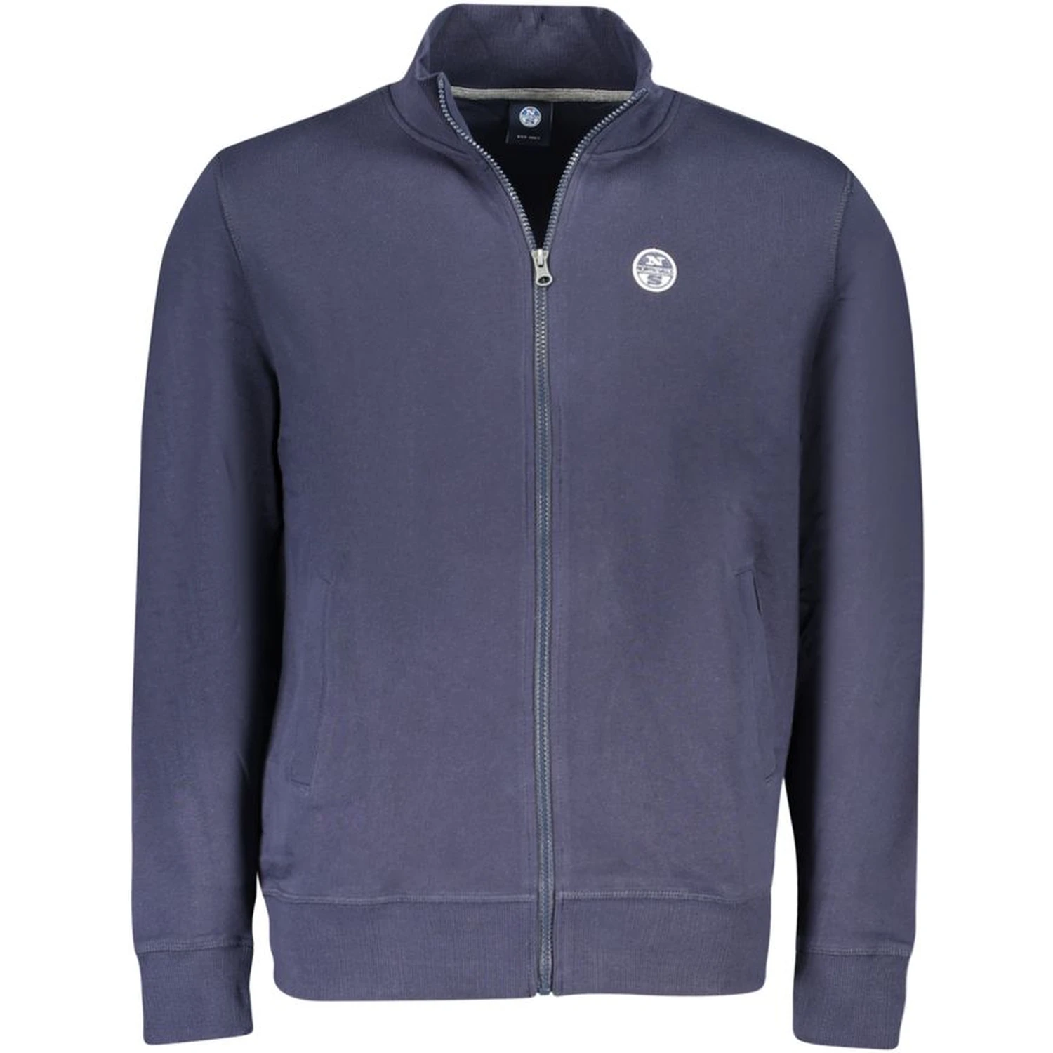 Blue Cotton Men Sweatshirt