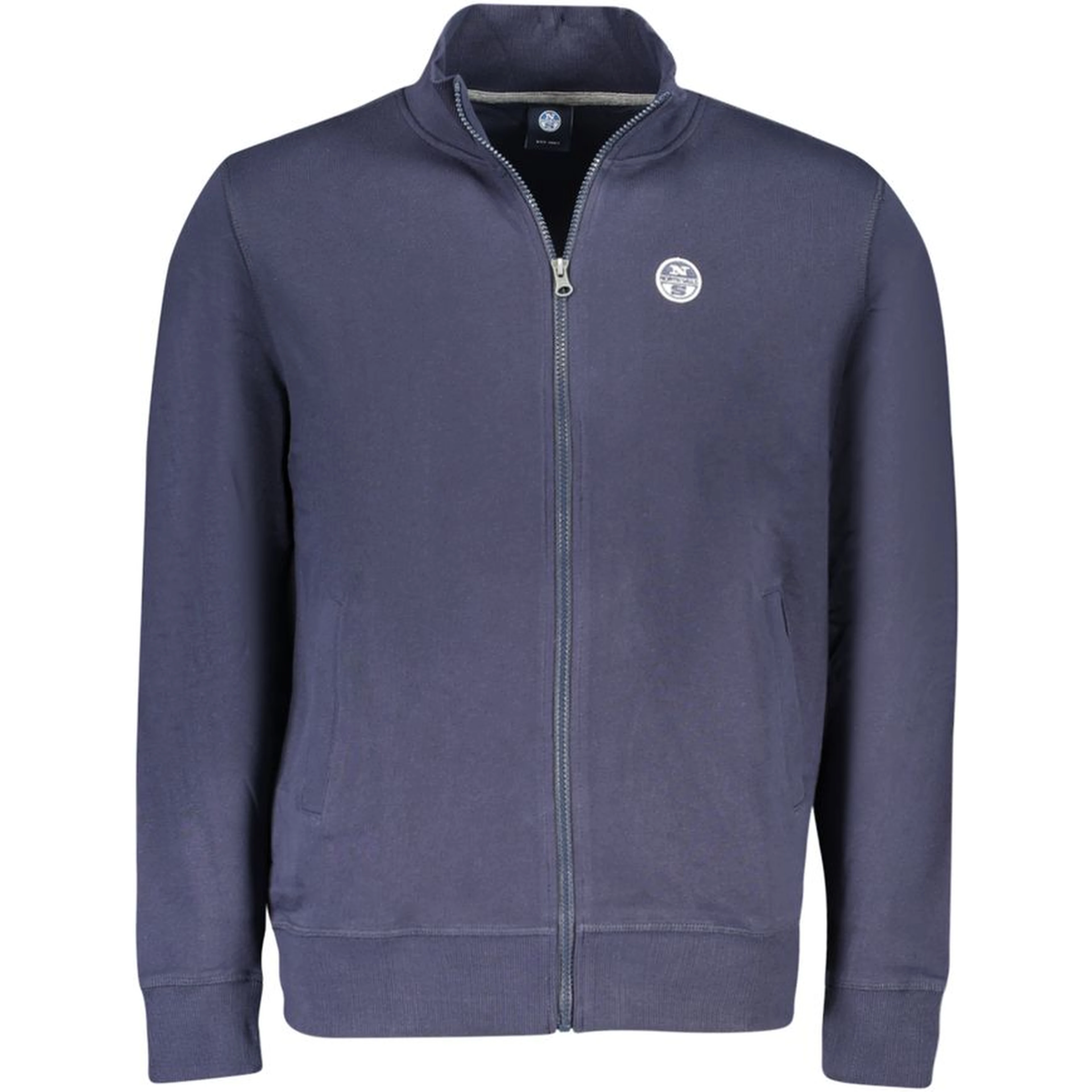 Blue Cotton Men Sweatshirt