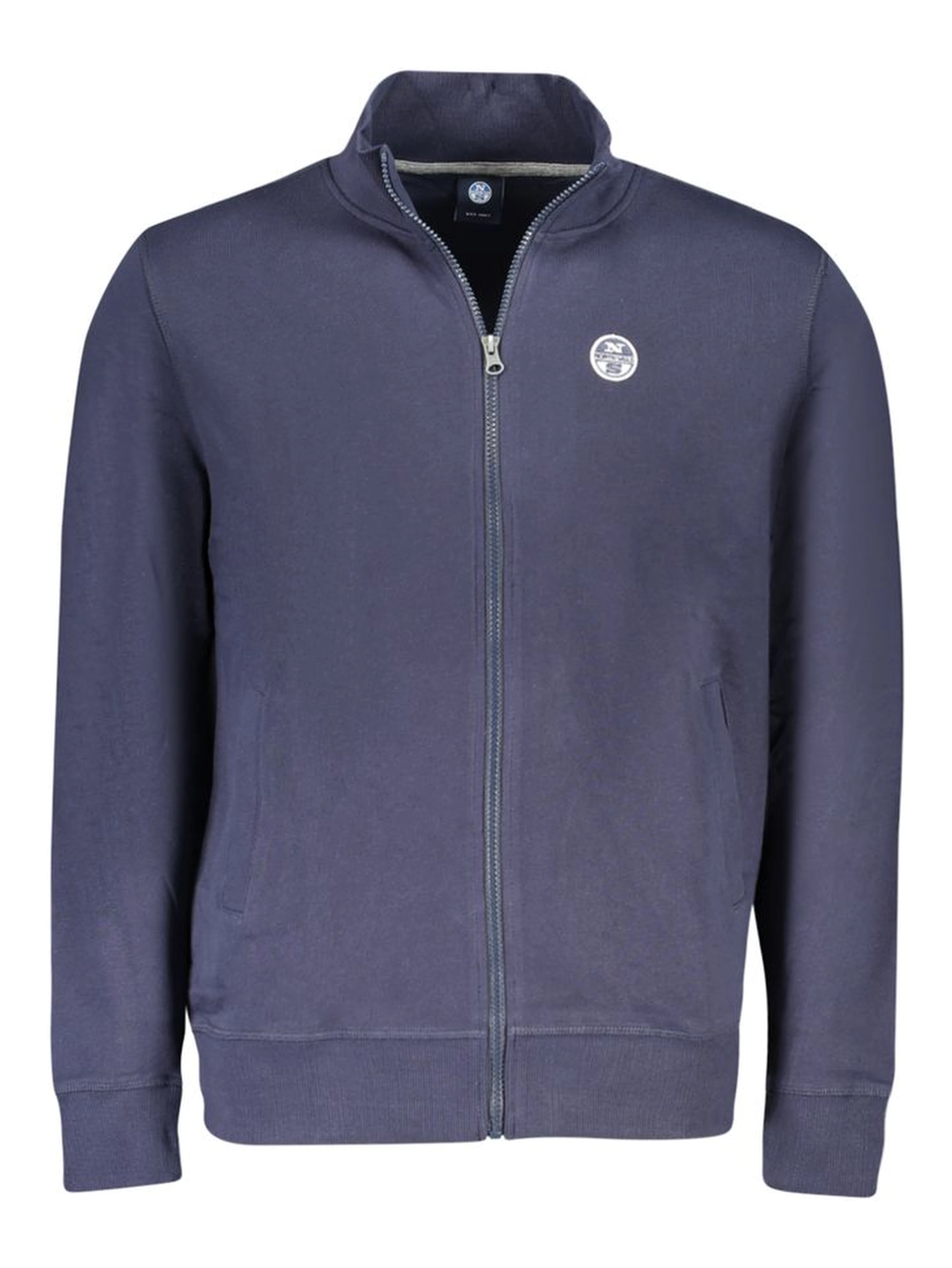 Blue Cotton Men Sweatshirt
