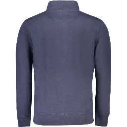 Blue Cotton Men Sweatshirt