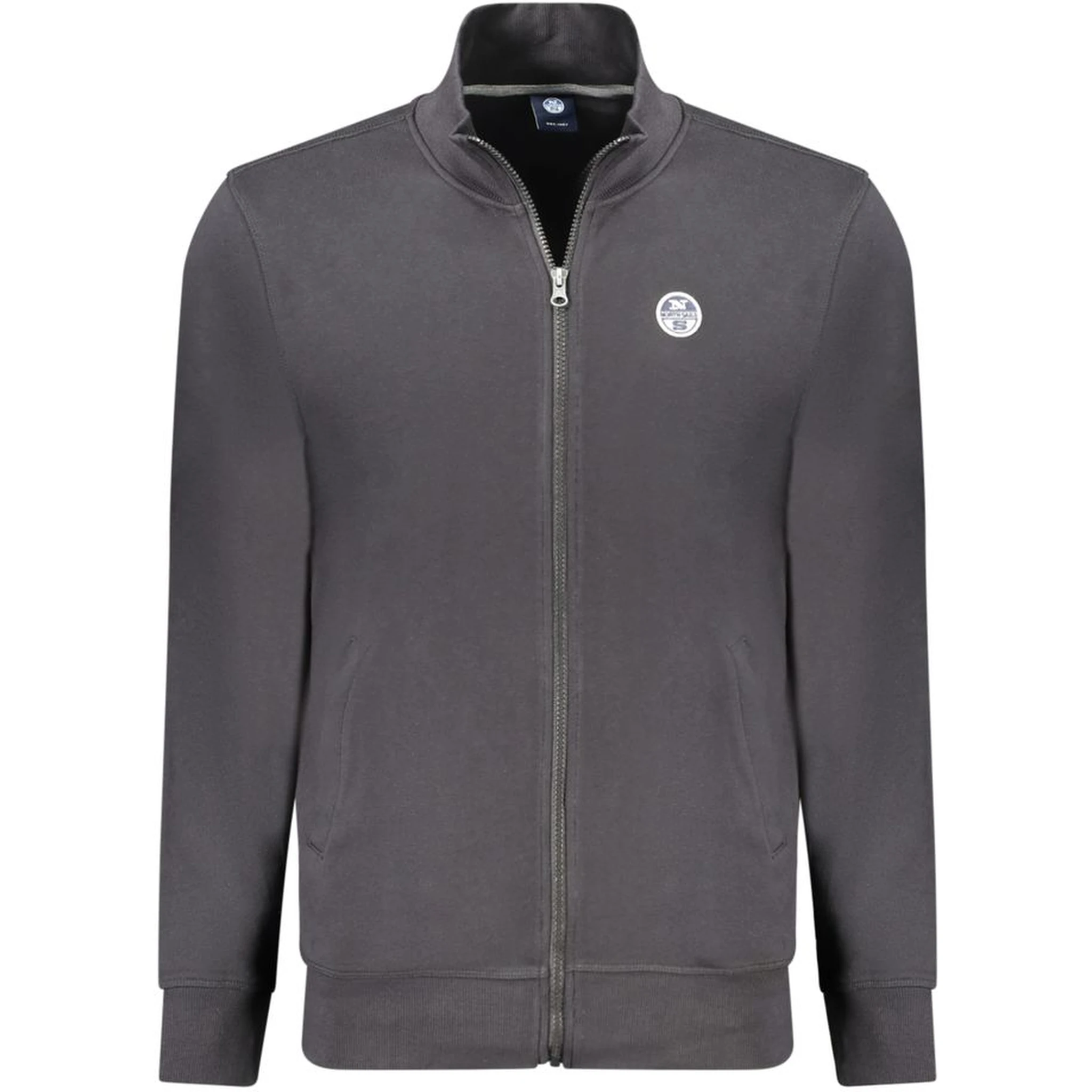 Black Cotton Men Sweatshirt