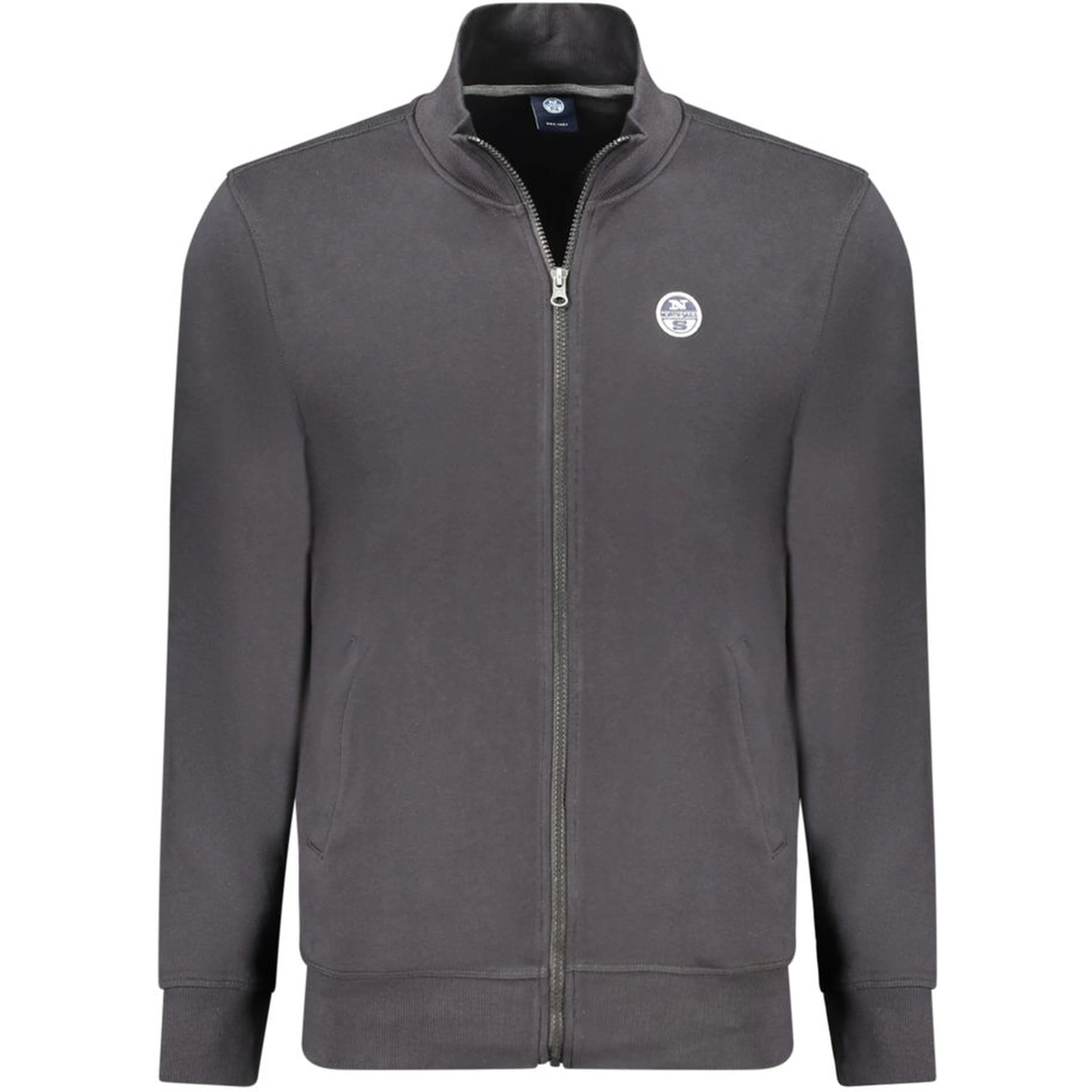 Black Cotton Men Sweatshirt
