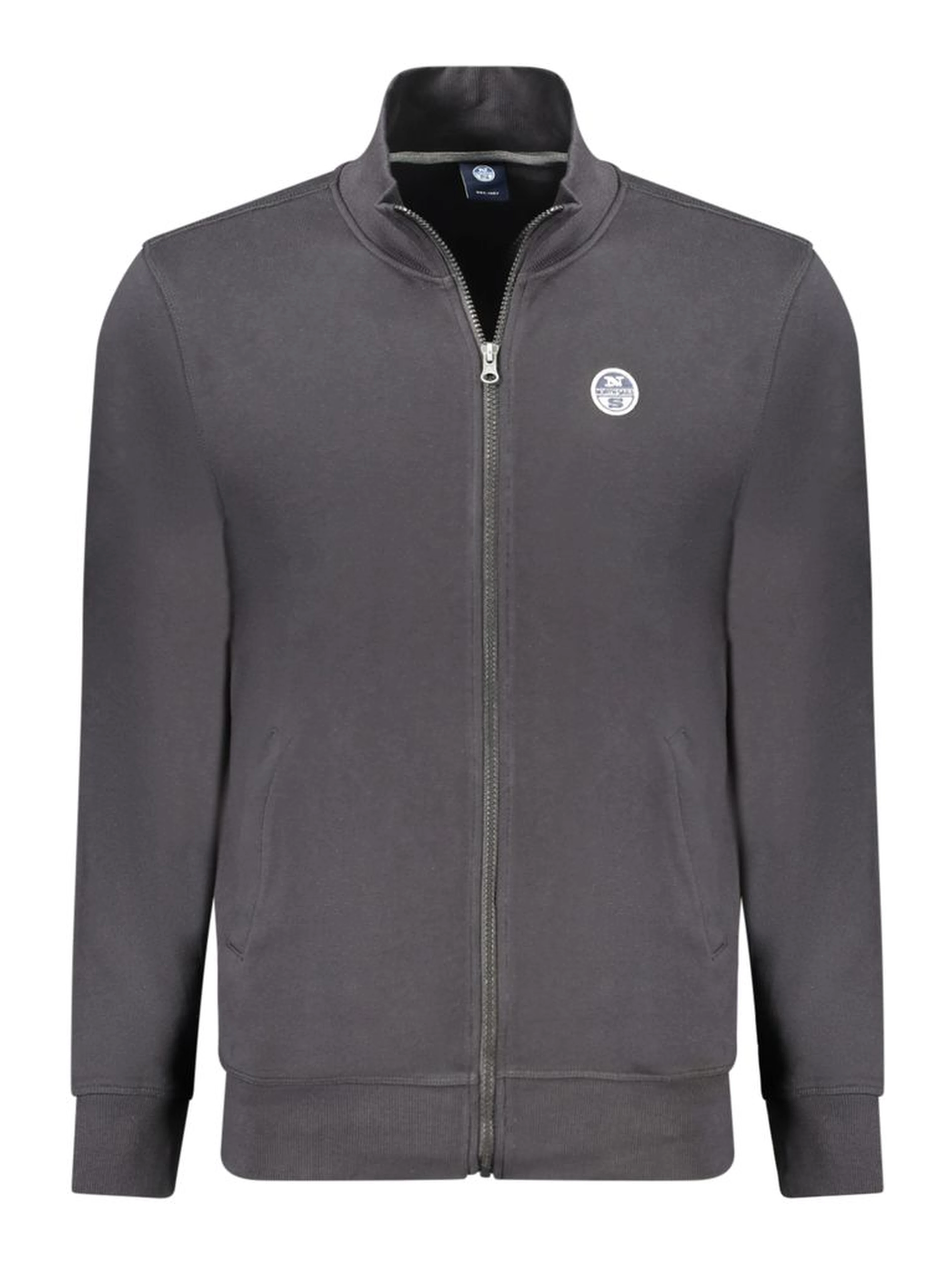 Black Cotton Men Sweatshirt