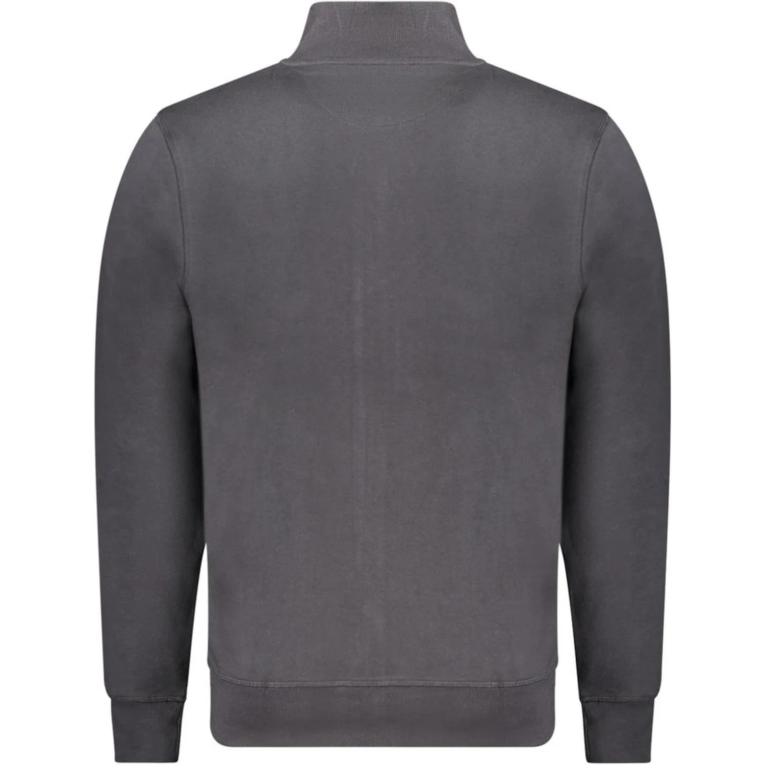 Black Cotton Men Sweatshirt