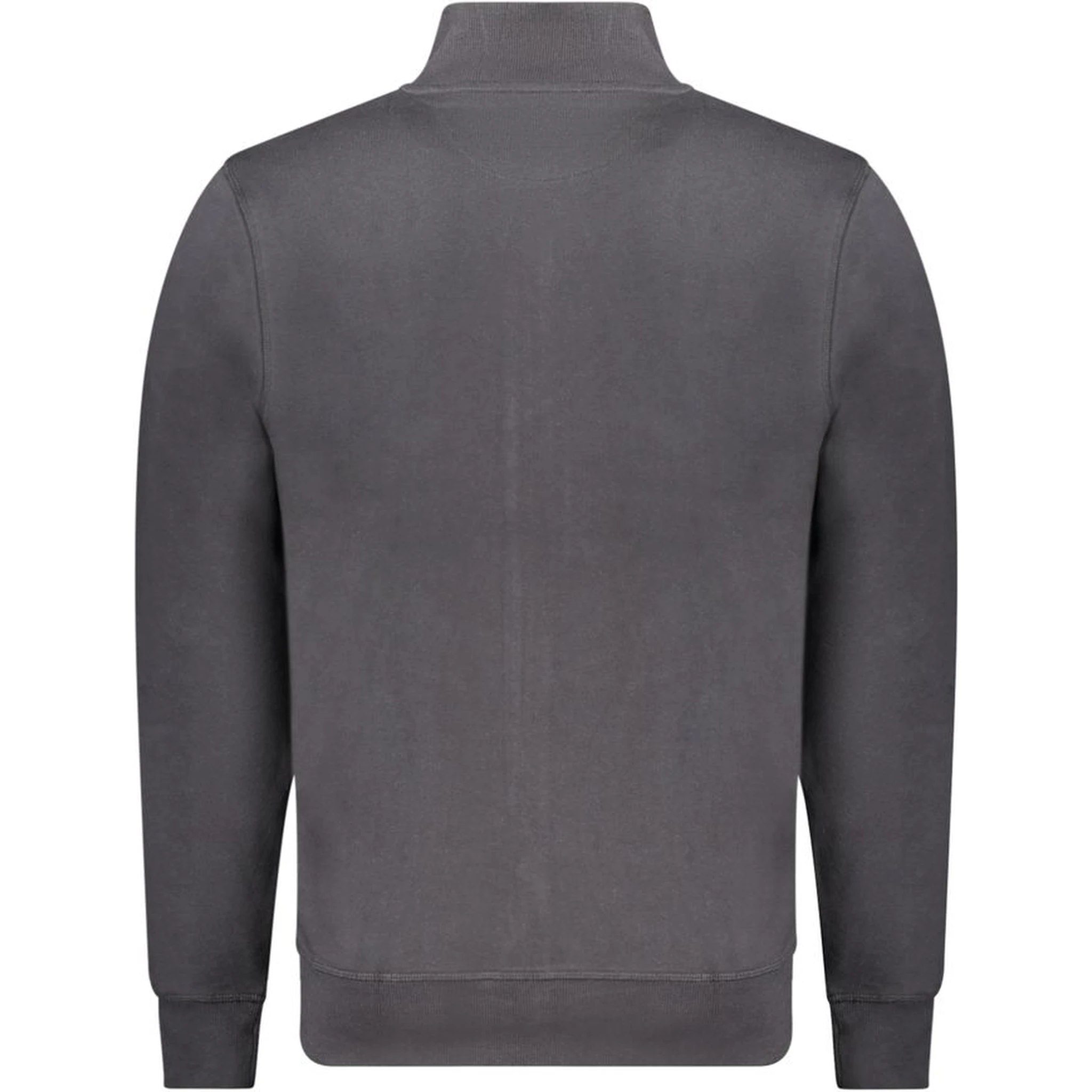 Black Cotton Men Sweatshirt