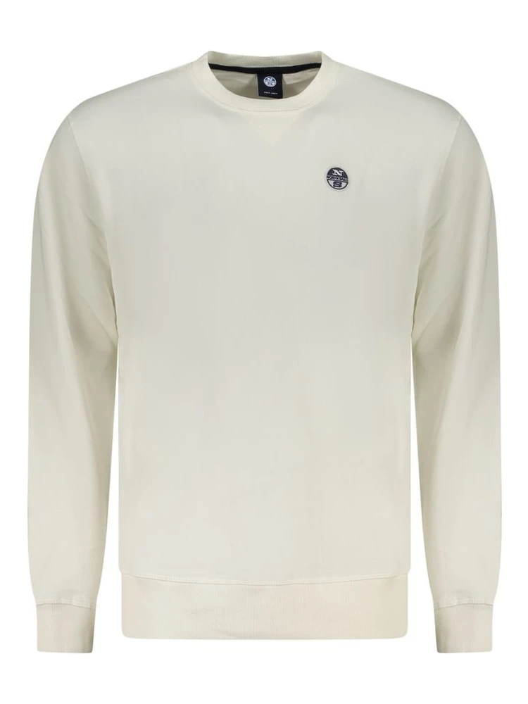 White Cotton Men's Sweatshirt