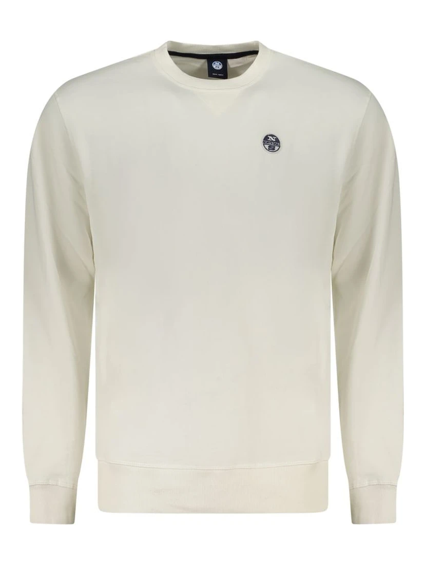 White Cotton Men's Sweatshirt