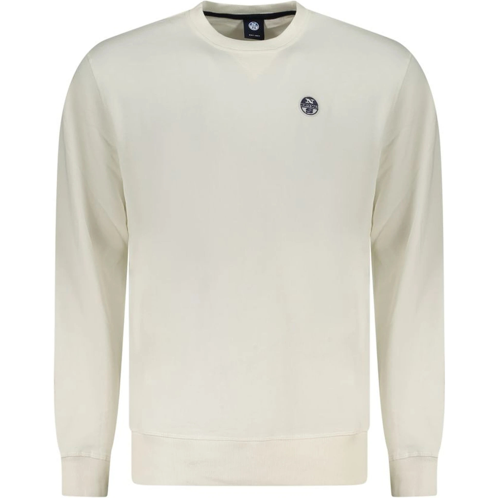 White Cotton Men's Sweatshirt
