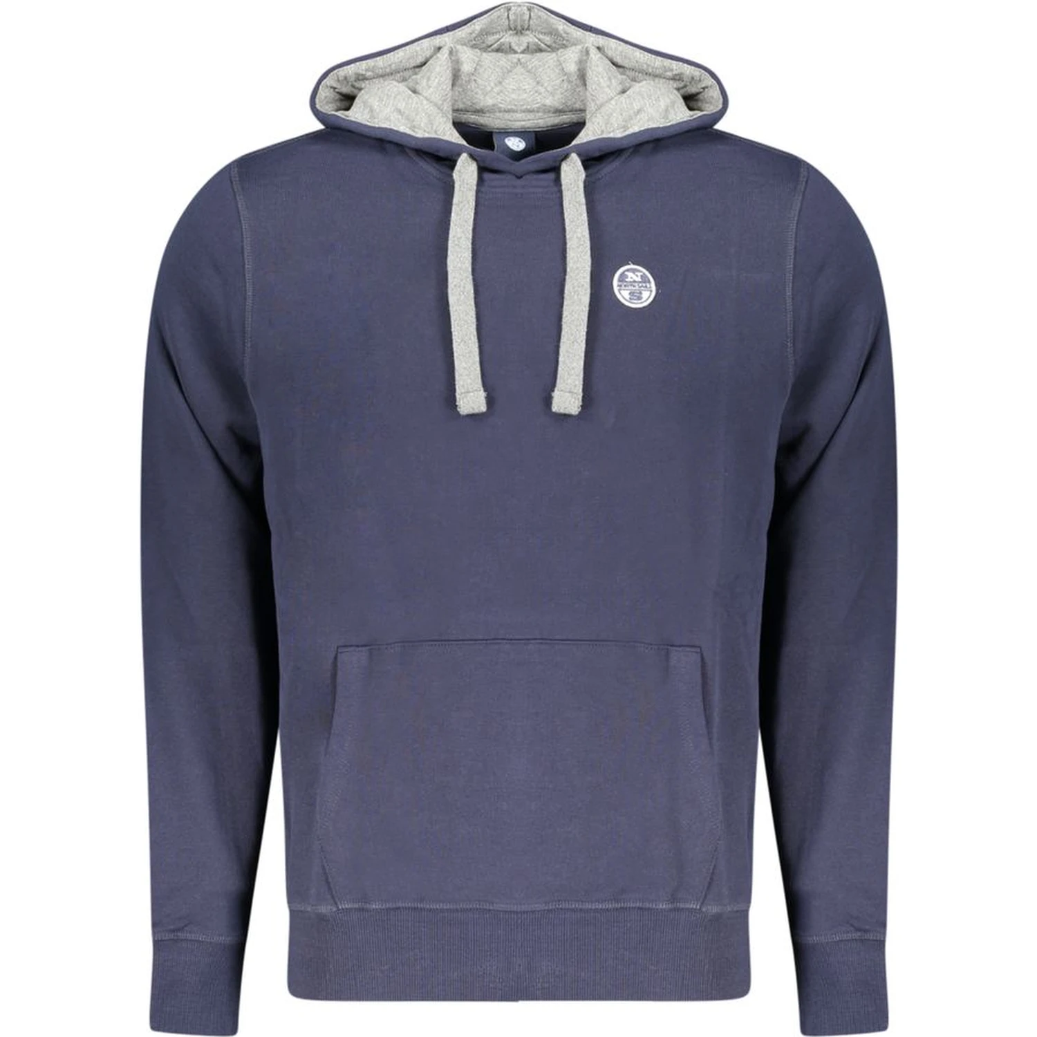 Blue Cotton Men's Hoodie