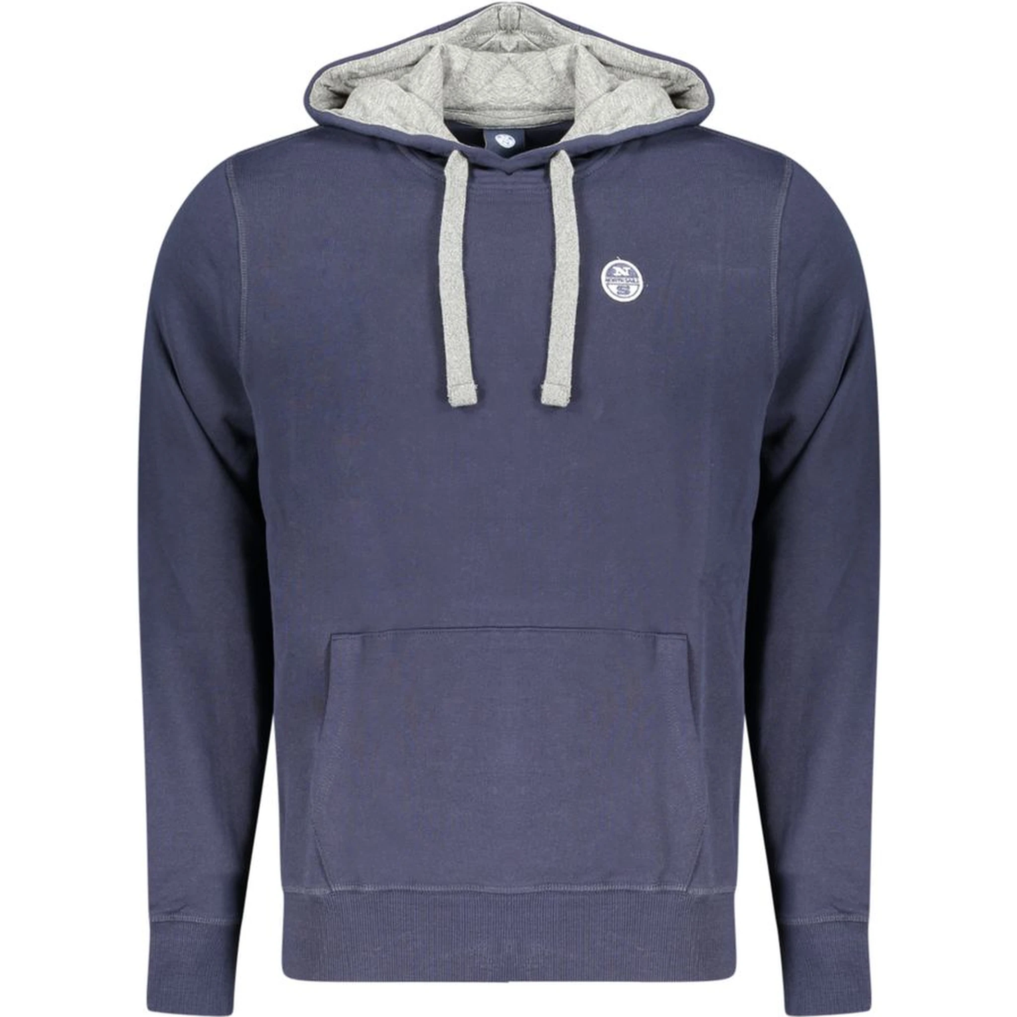 Blue Cotton Men's Hoodie
