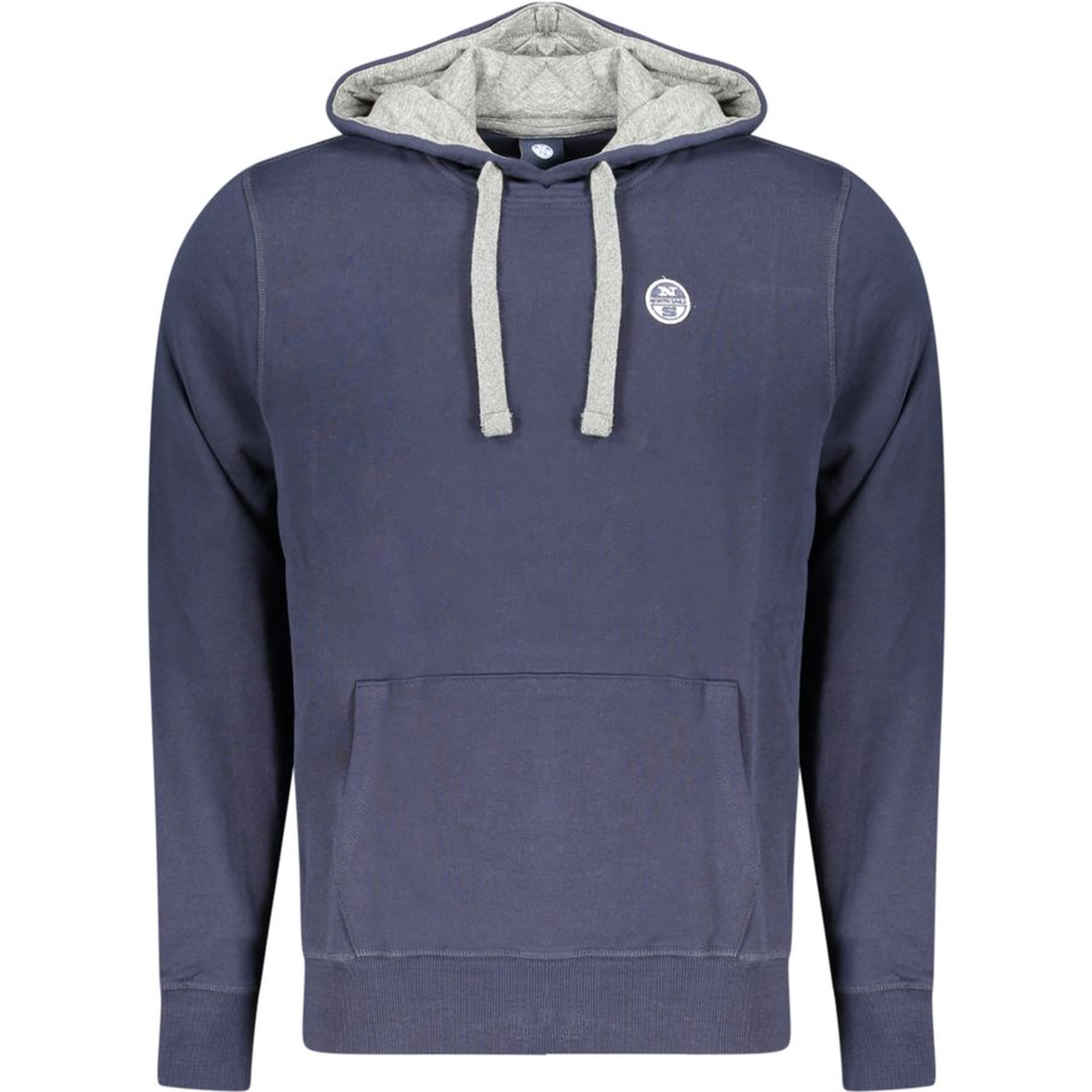 Blue Cotton Men's Hoodie