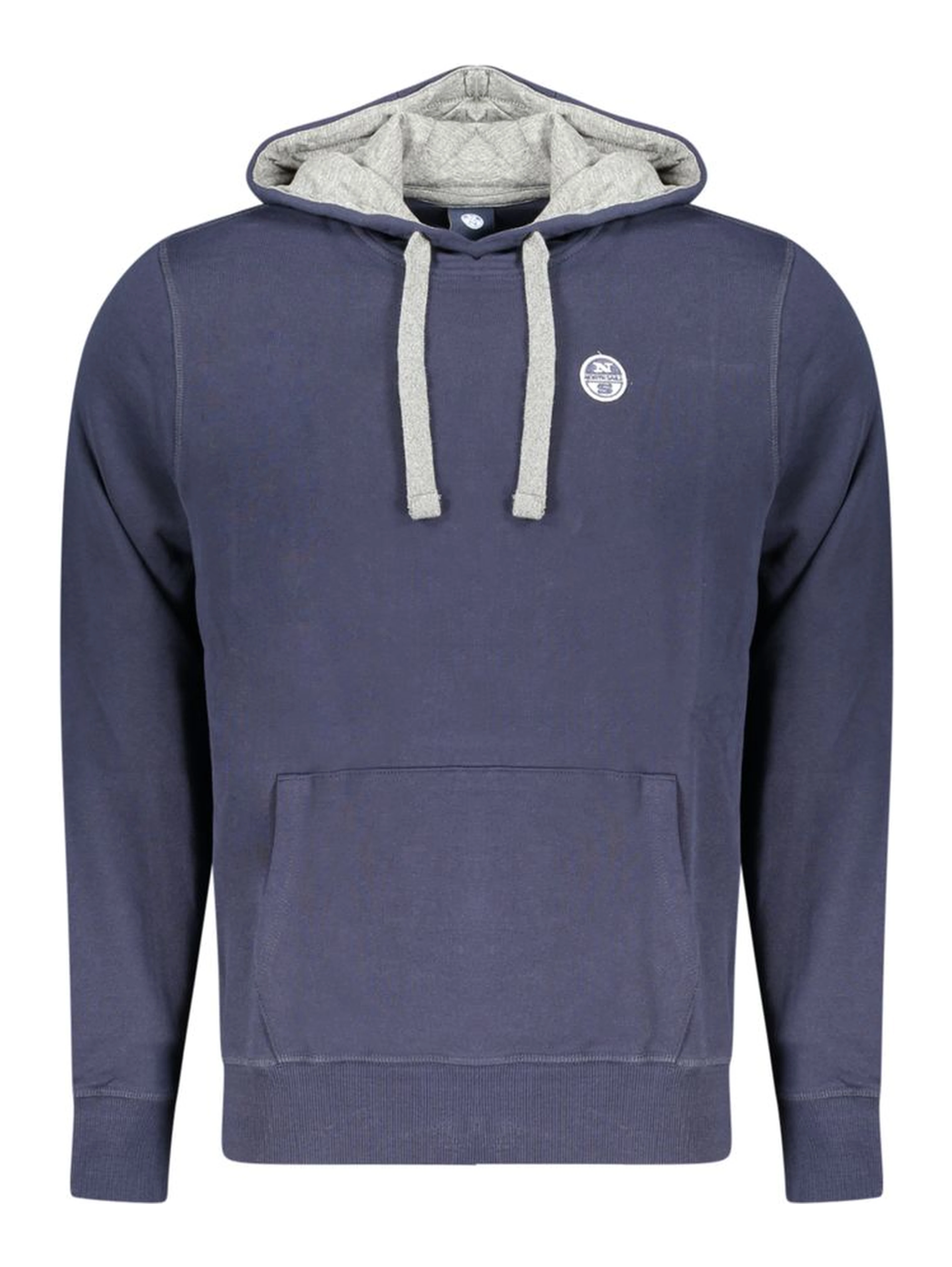 Blue Cotton Men's Hoodie