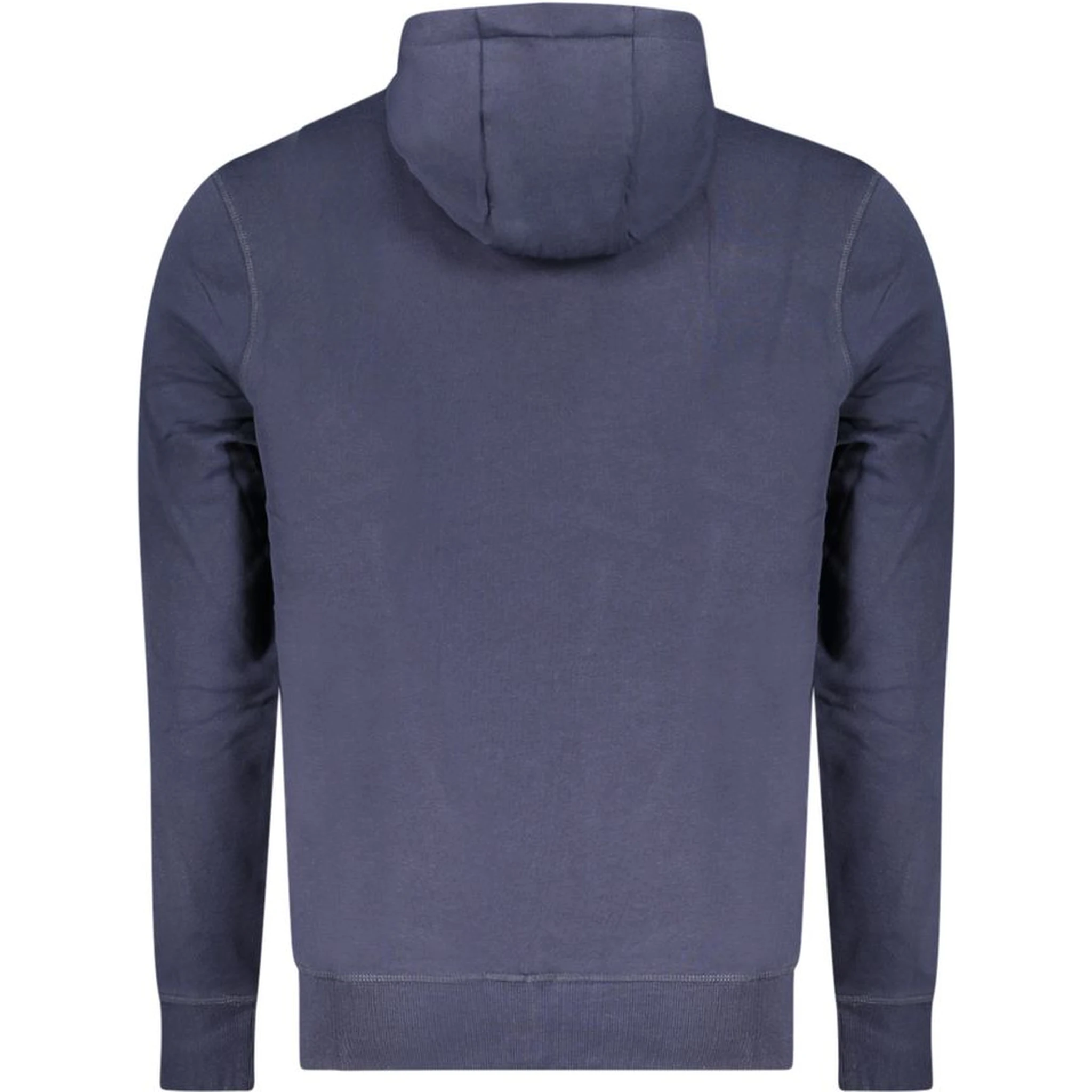 Blue Cotton Men's Hoodie