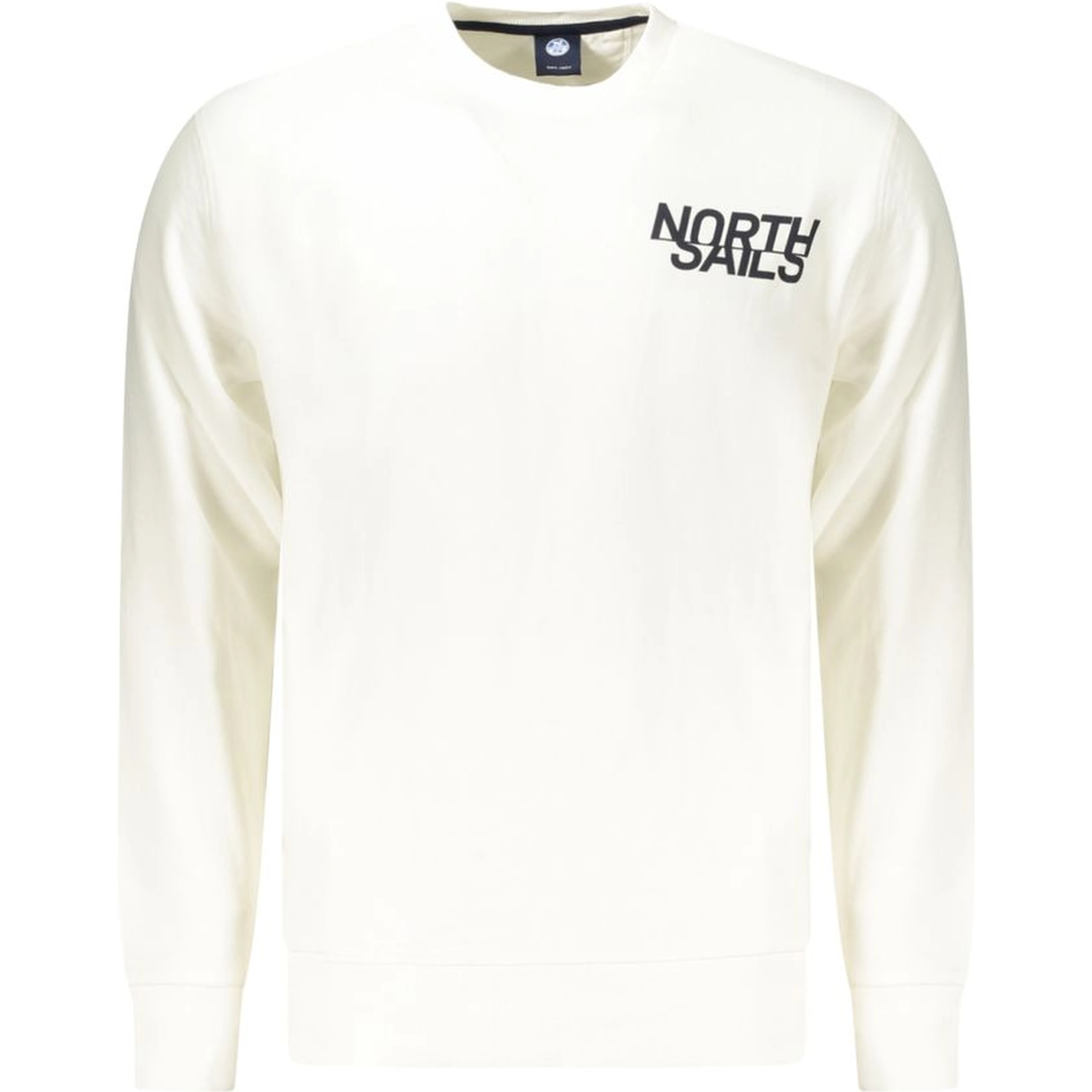 White Cotton Mens Sweatshirt