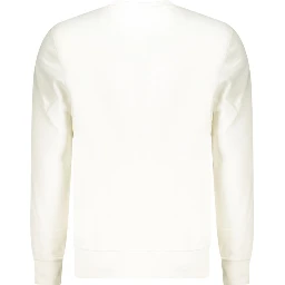 White Cotton Mens Sweatshirt