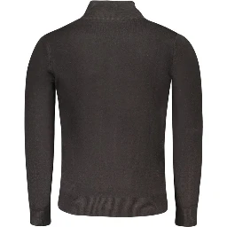 Black Acrylic Men Sweater
