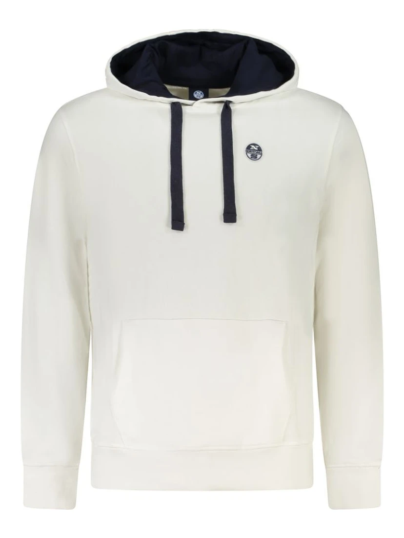 Bianco Cotton Mens Hoodie