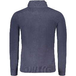 Blue Acrylic Men Sweater