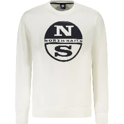White Cotton Men's Sweatshirt