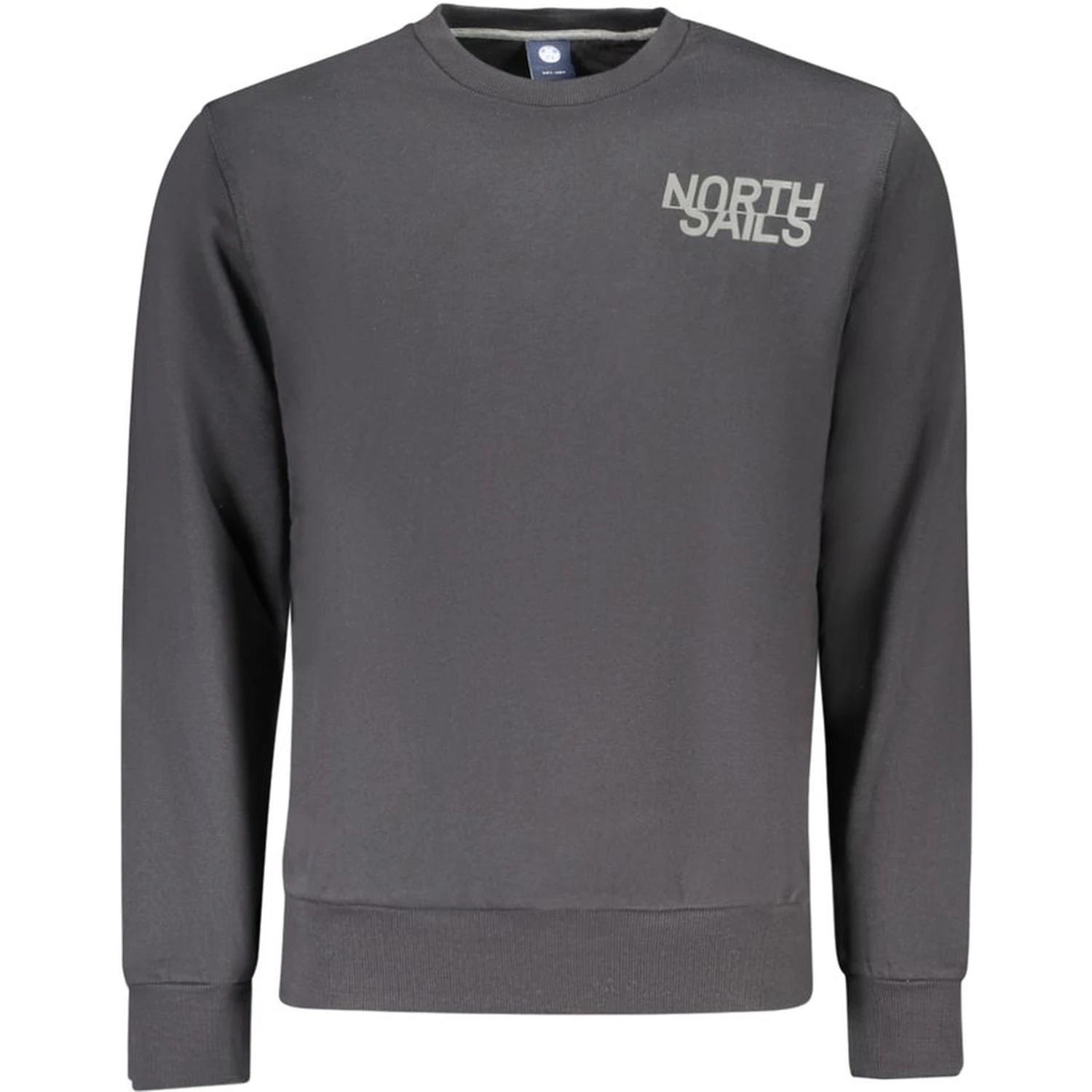 Black Cotton Men Sweatshirt