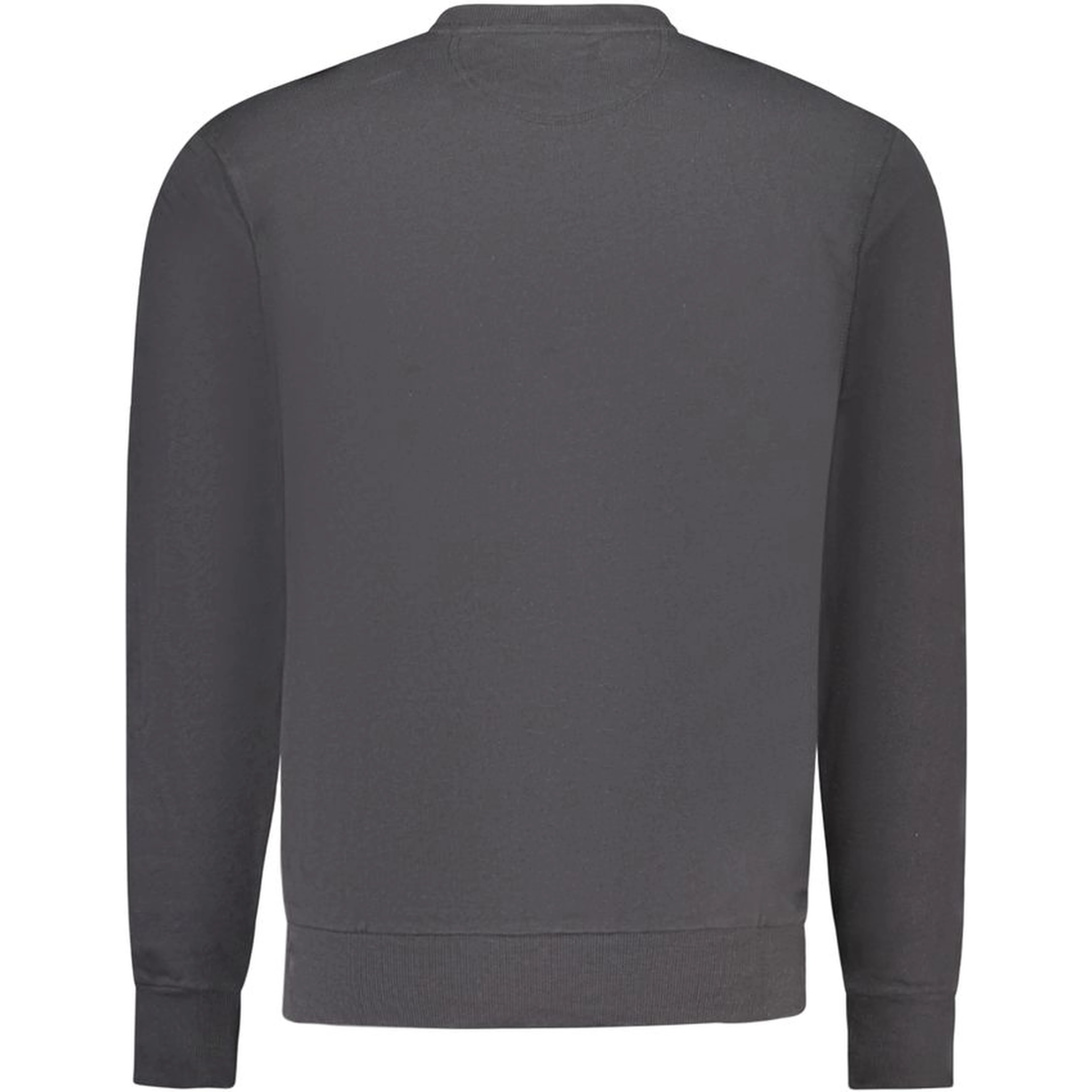 Black Cotton Men Sweatshirt