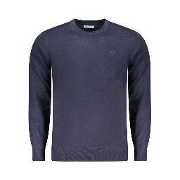 Blu Acrylic Men Sweater