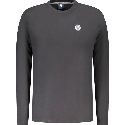 Black Cotton Men T-Shirt