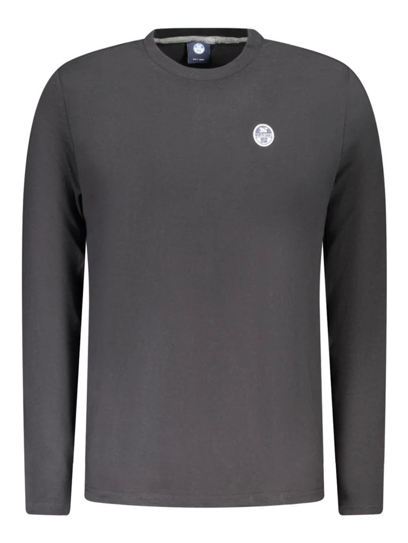 Black Cotton Men T-Shirt