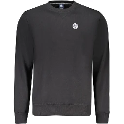 Black Cotton Men's Sweatshirt