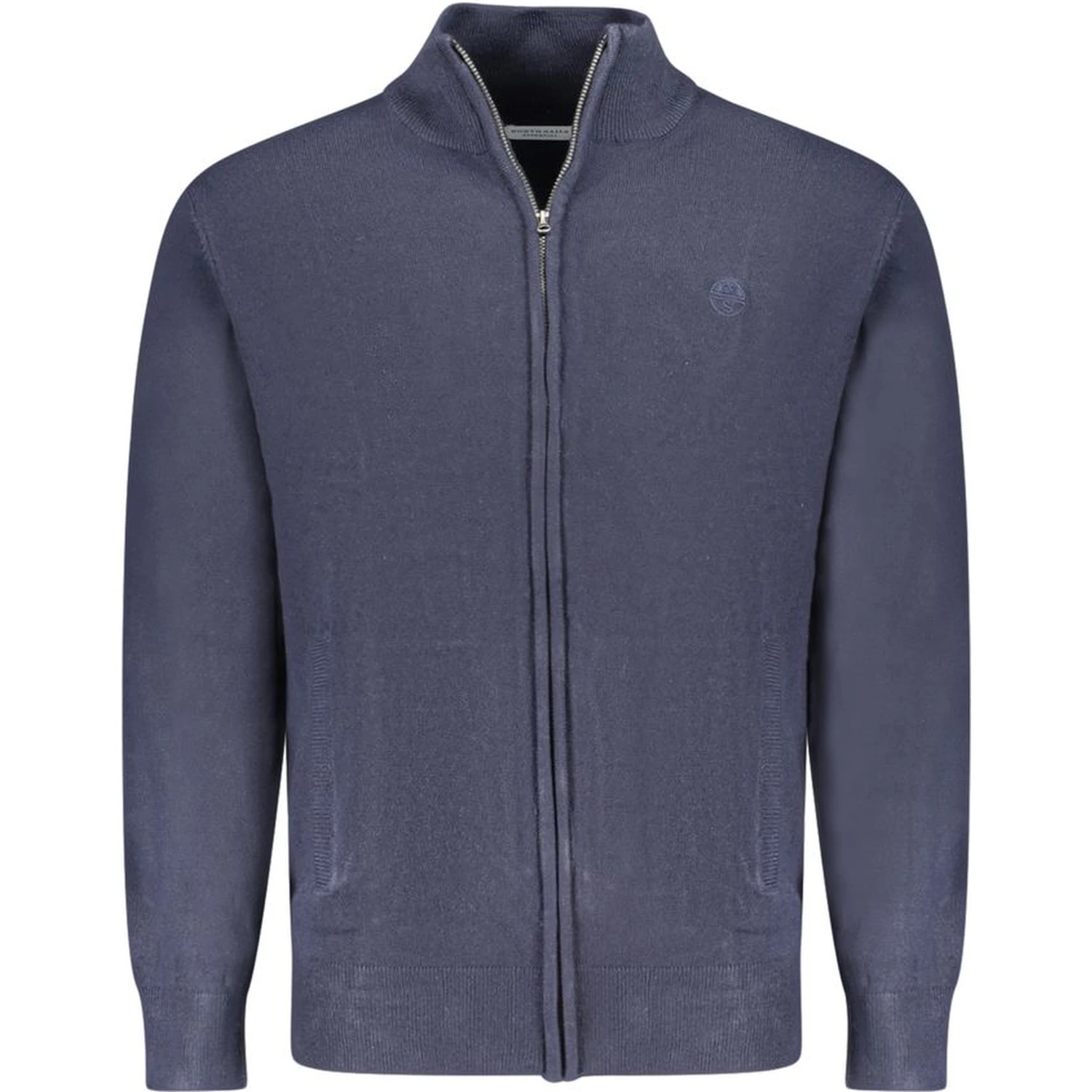 Blue Acrylic Men's Cardigan
