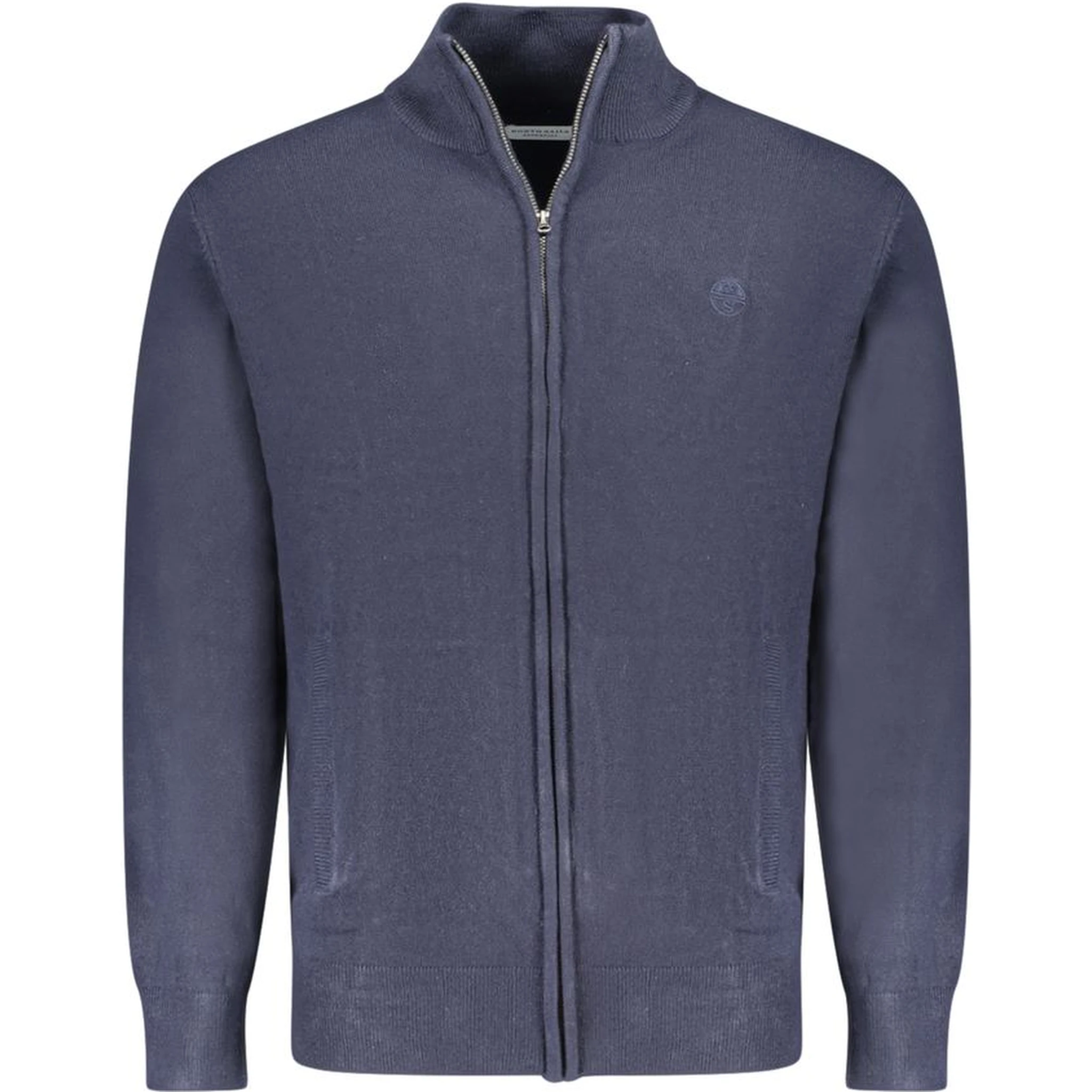 Blue Acrylic Men's Cardigan