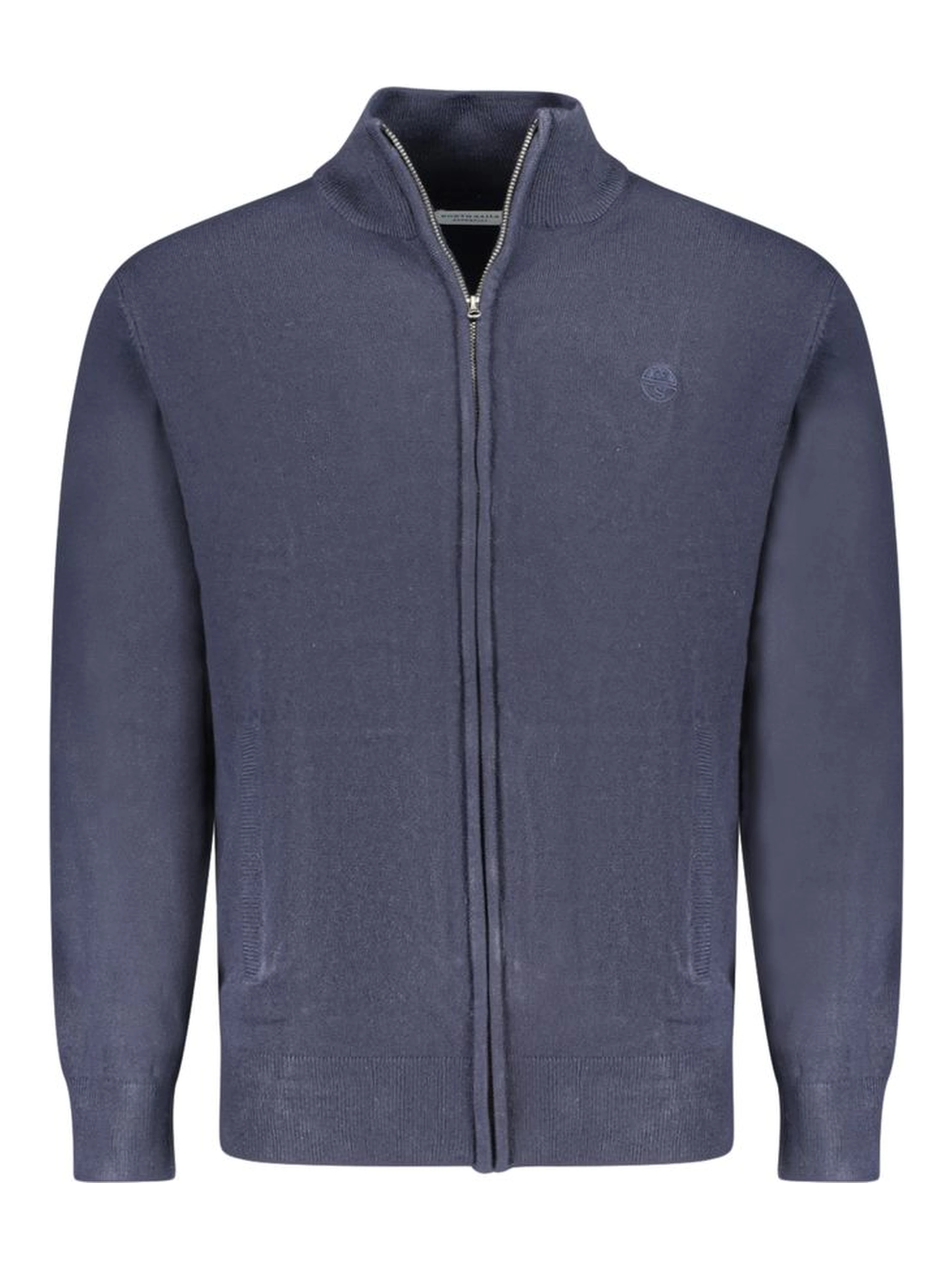 Blue Acrylic Men's Cardigan