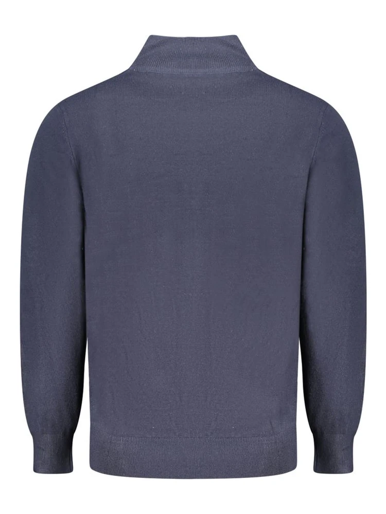 Blue Acrylic Men's Cardigan alternative